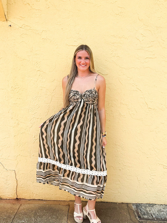 St. Simons Braided Maxi Dress