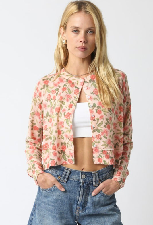 Hallie Floral Knit Cardigan