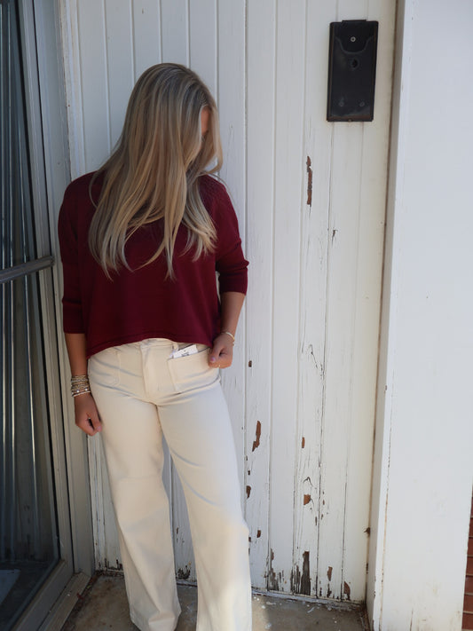 Kerisma Aja Sweater- Bordeaux (Burgundy)