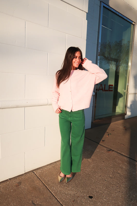 Piper Cardigan- Light Pink