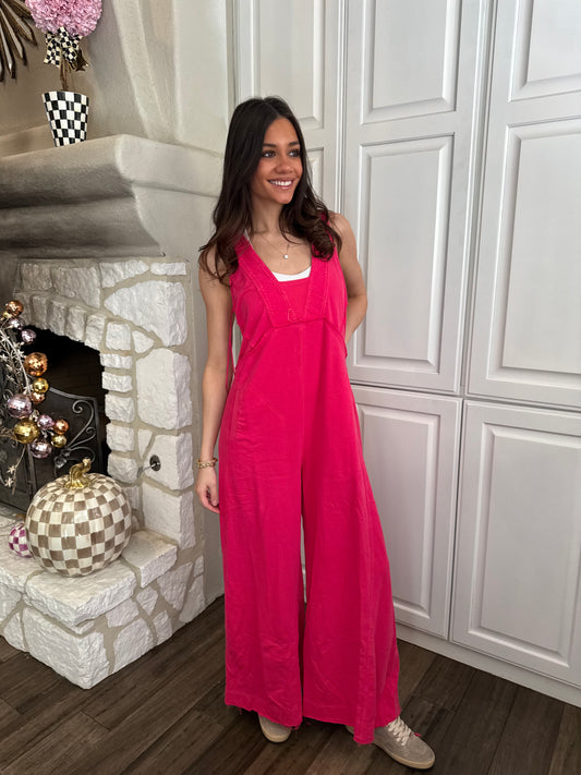 Hot Pink Romper