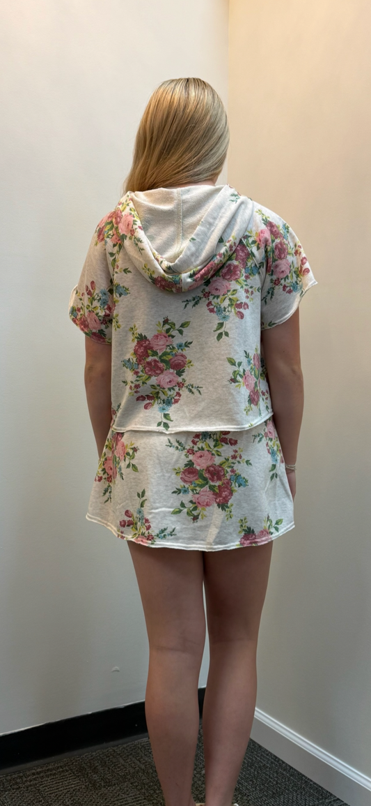 Blooming Floral Skort Set