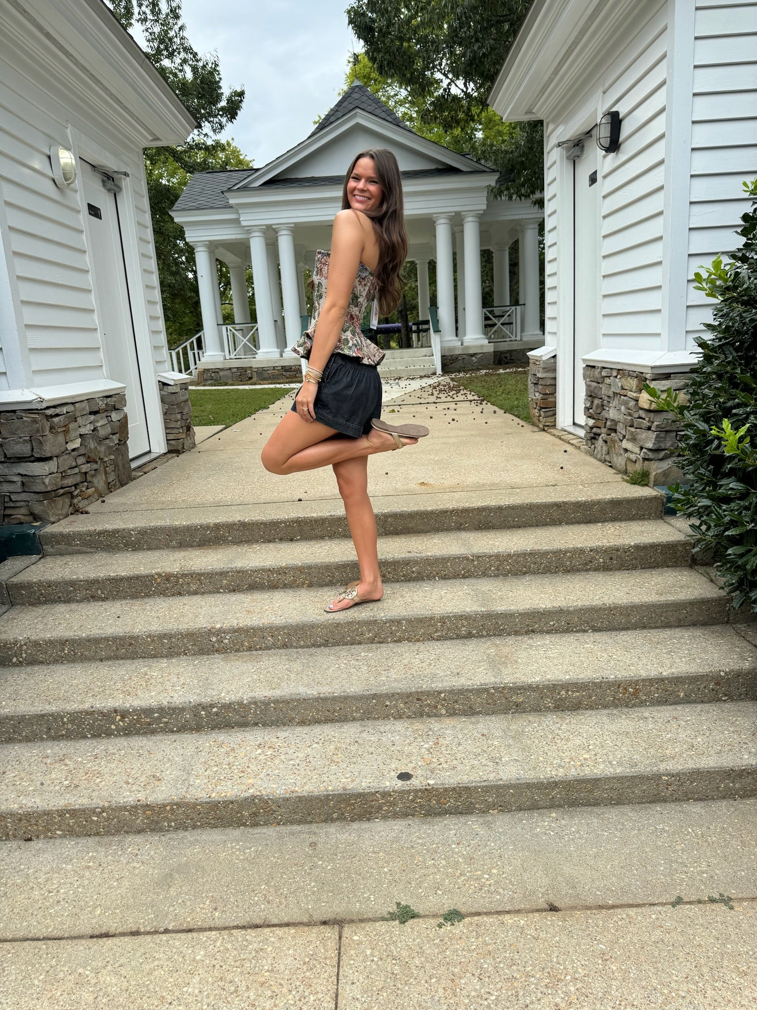 Free Flow Denim Black Shorts