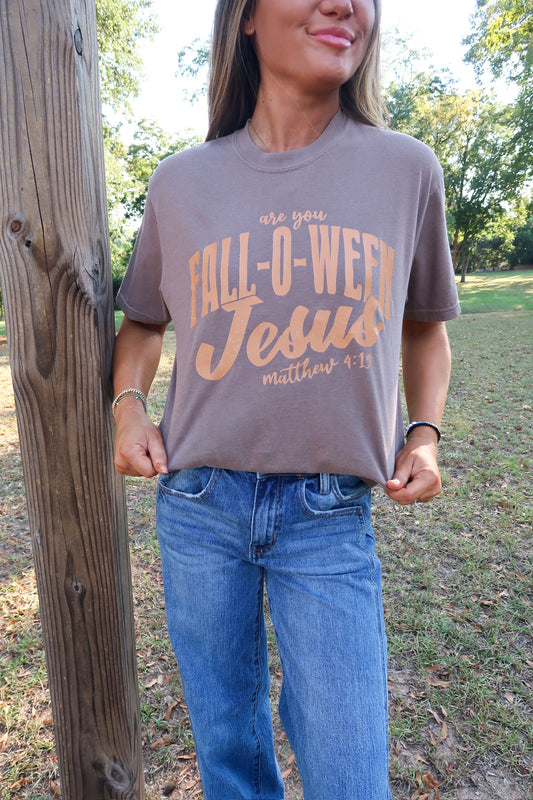 Fall-O-Ween Jesus Tee- Expresso
