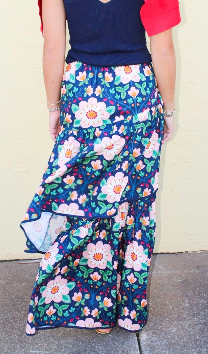 Celeste Wild Rose Maxi Skirt