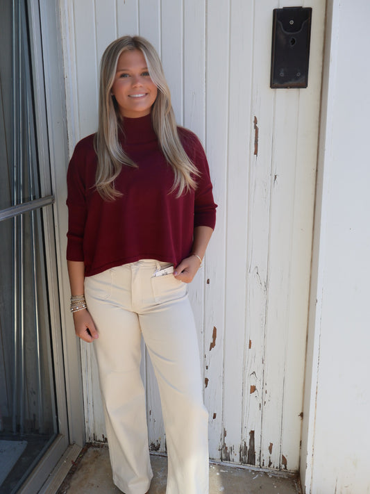 Kerisma Aja Sweater- Bordeaux  (Burgundy)