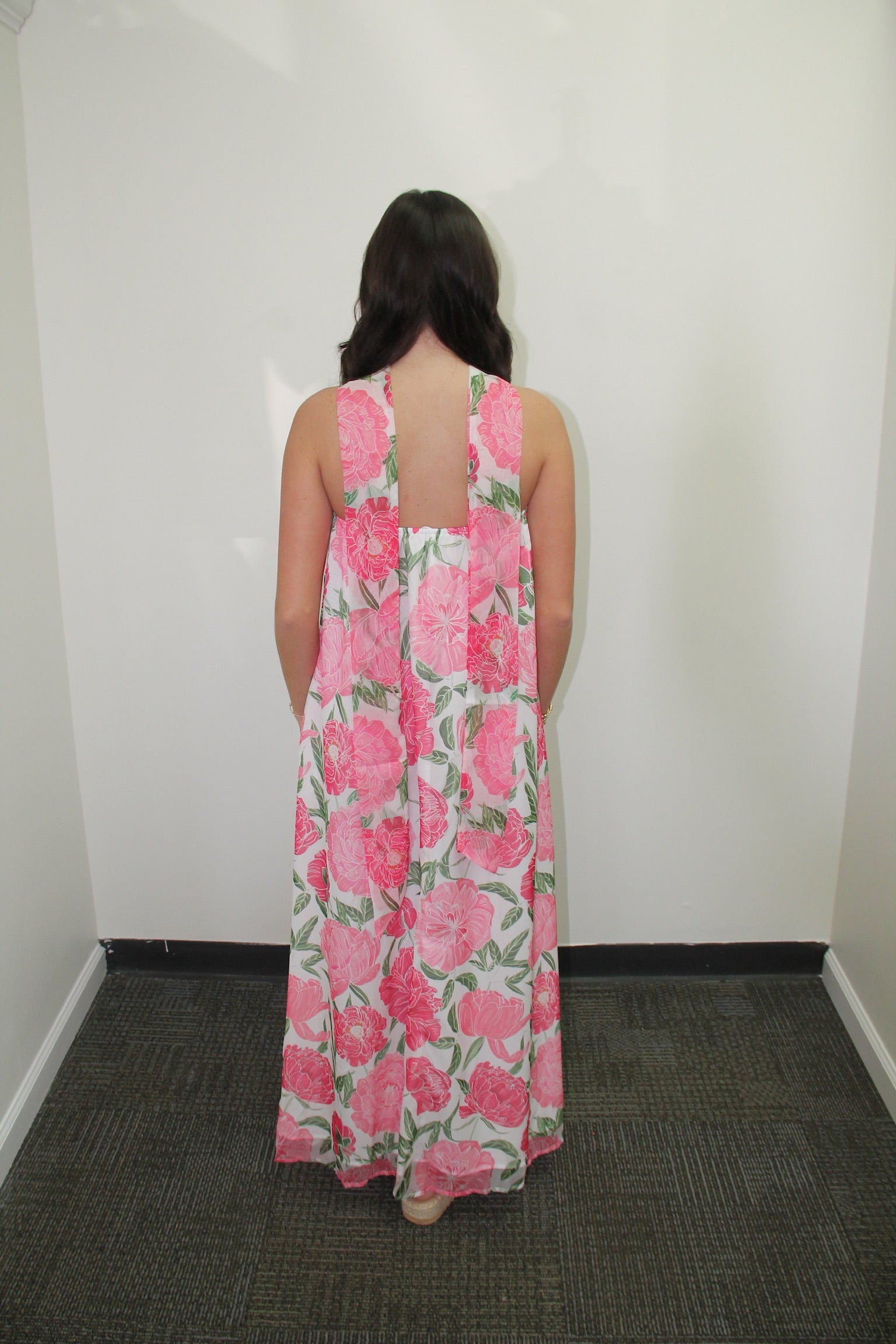 Sylvie Floral Scarf Maxi Dress
