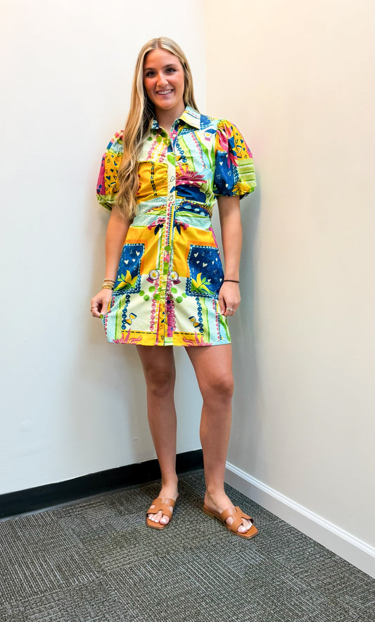 Stormi Bright  Multi Dress