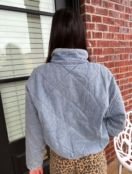 Bow Detail  Denim Jacket