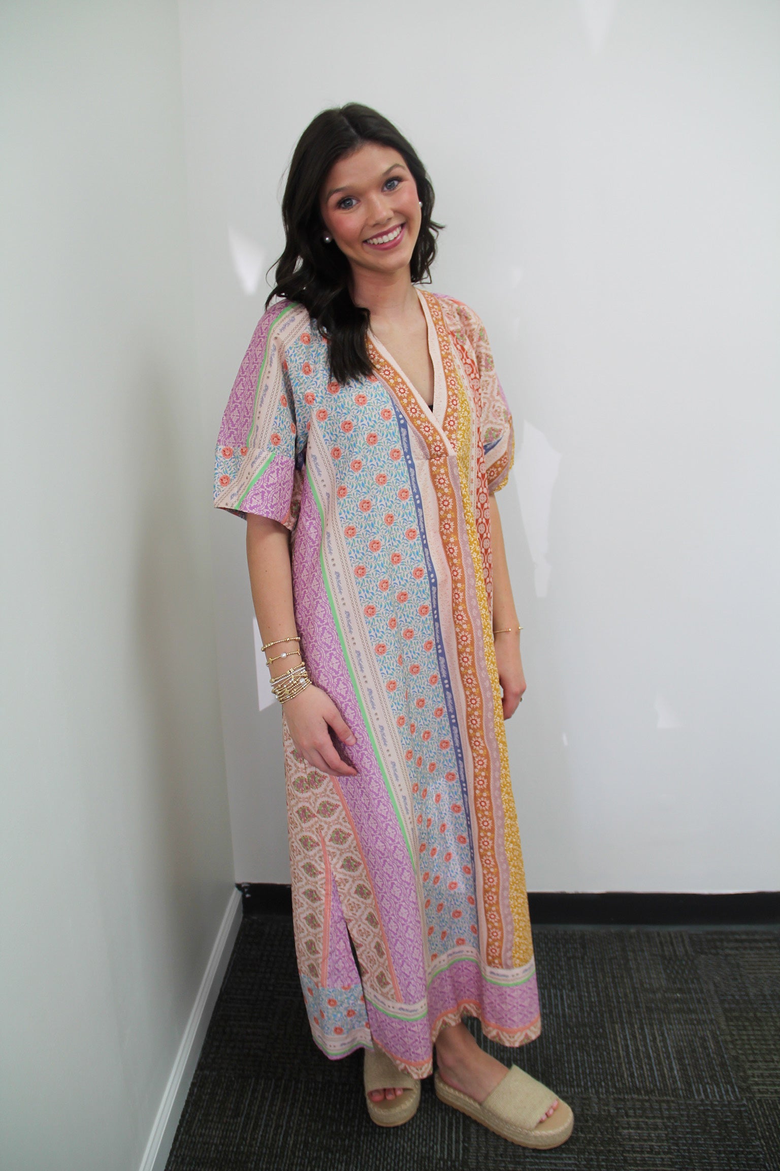 Peaceful Meadow Floral Midi Dress