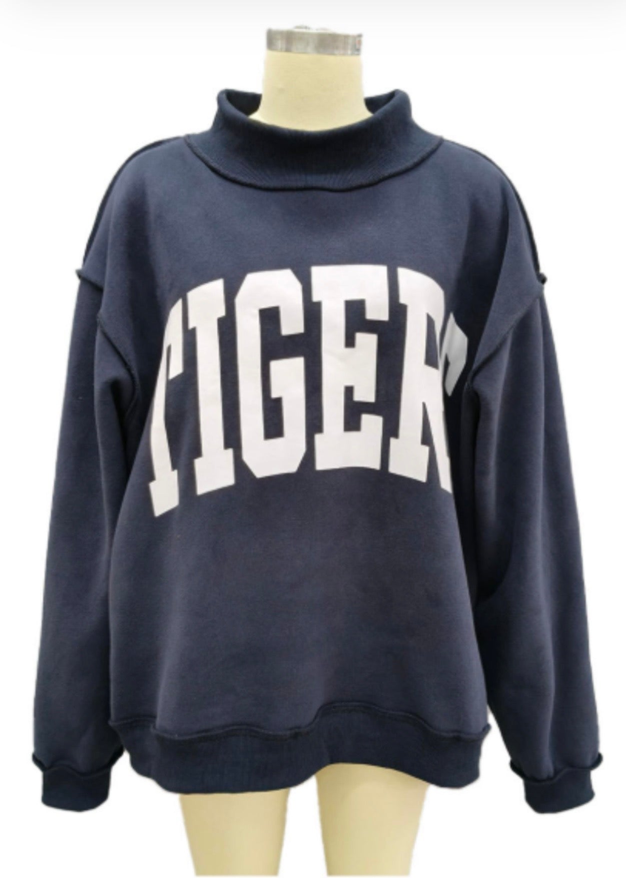 PREORDER. "Tigers" & "War Damn" Sweatshirt -Navy