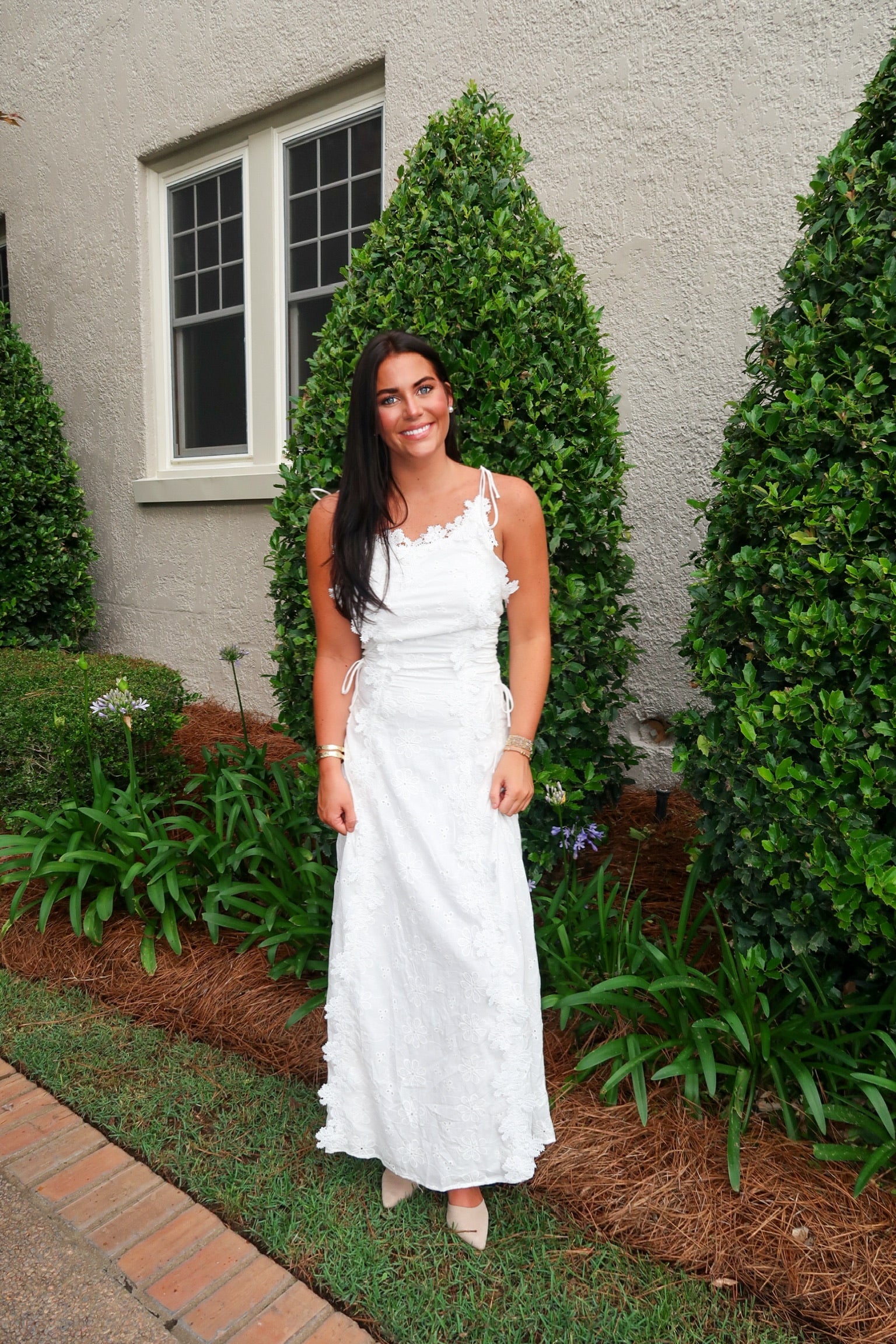 Lacey Embroidered Maxi Dress