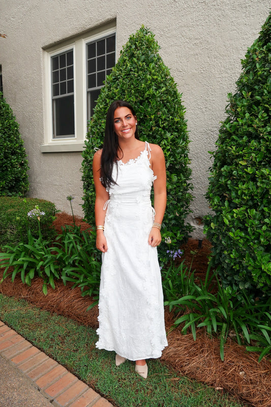 Lacey Embroidered Maxi Dress