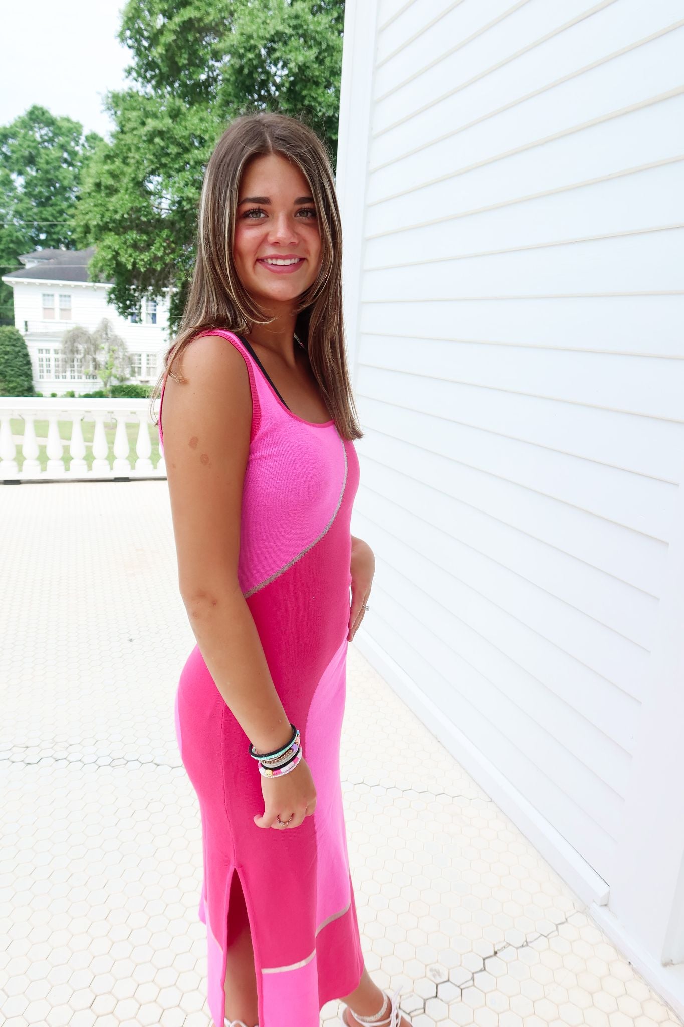 Color Block Knit Dress