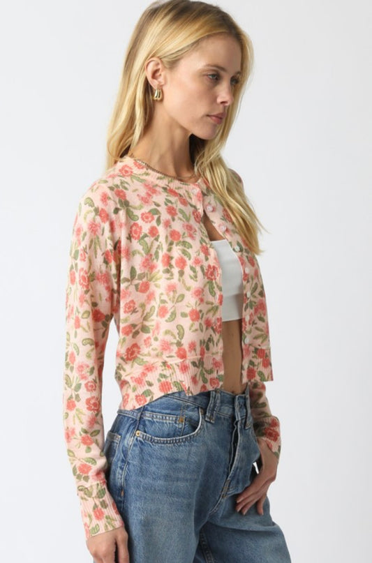 Hallie Floral Knit Cardigan