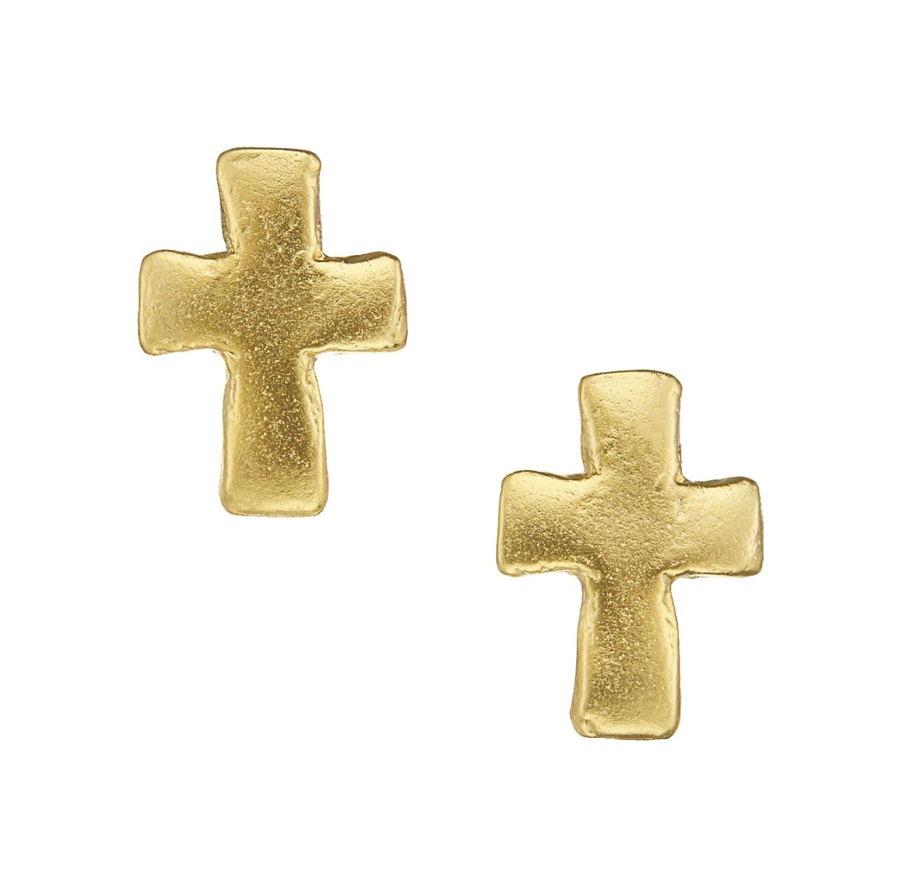 Small Cross Stud Earrings