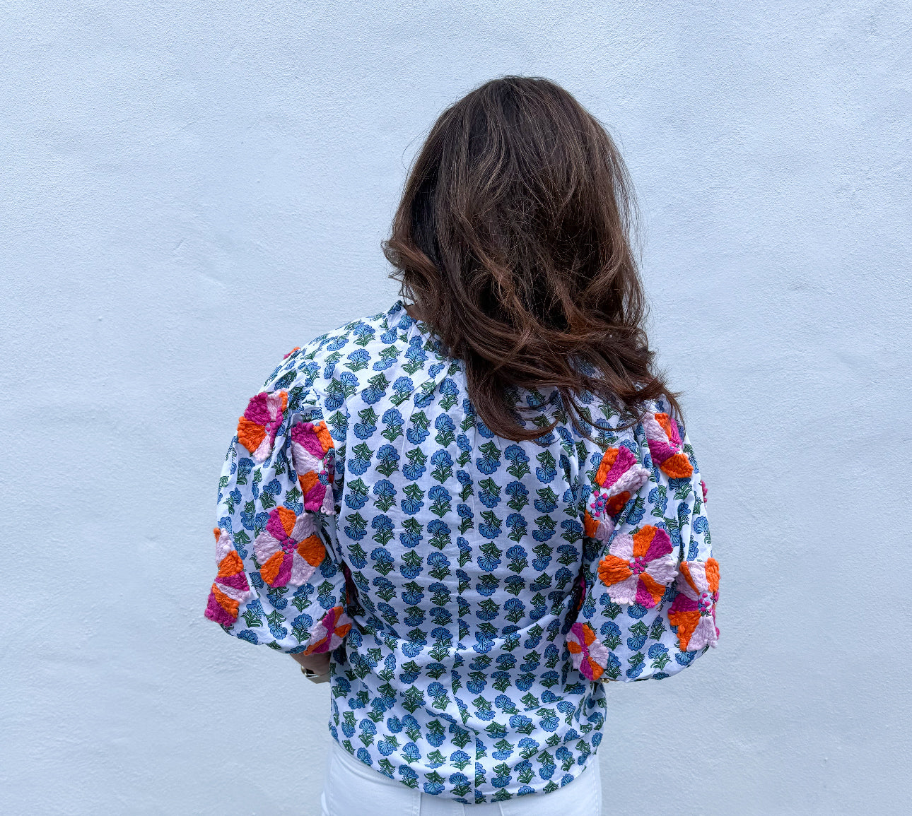 Emmy Puffed Sleeve Tassle Top