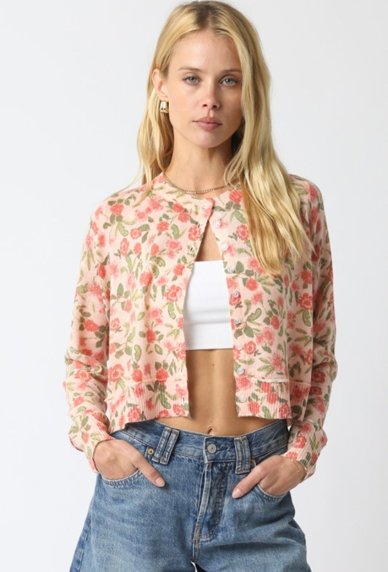 Hallie Floral Knit Cardigan