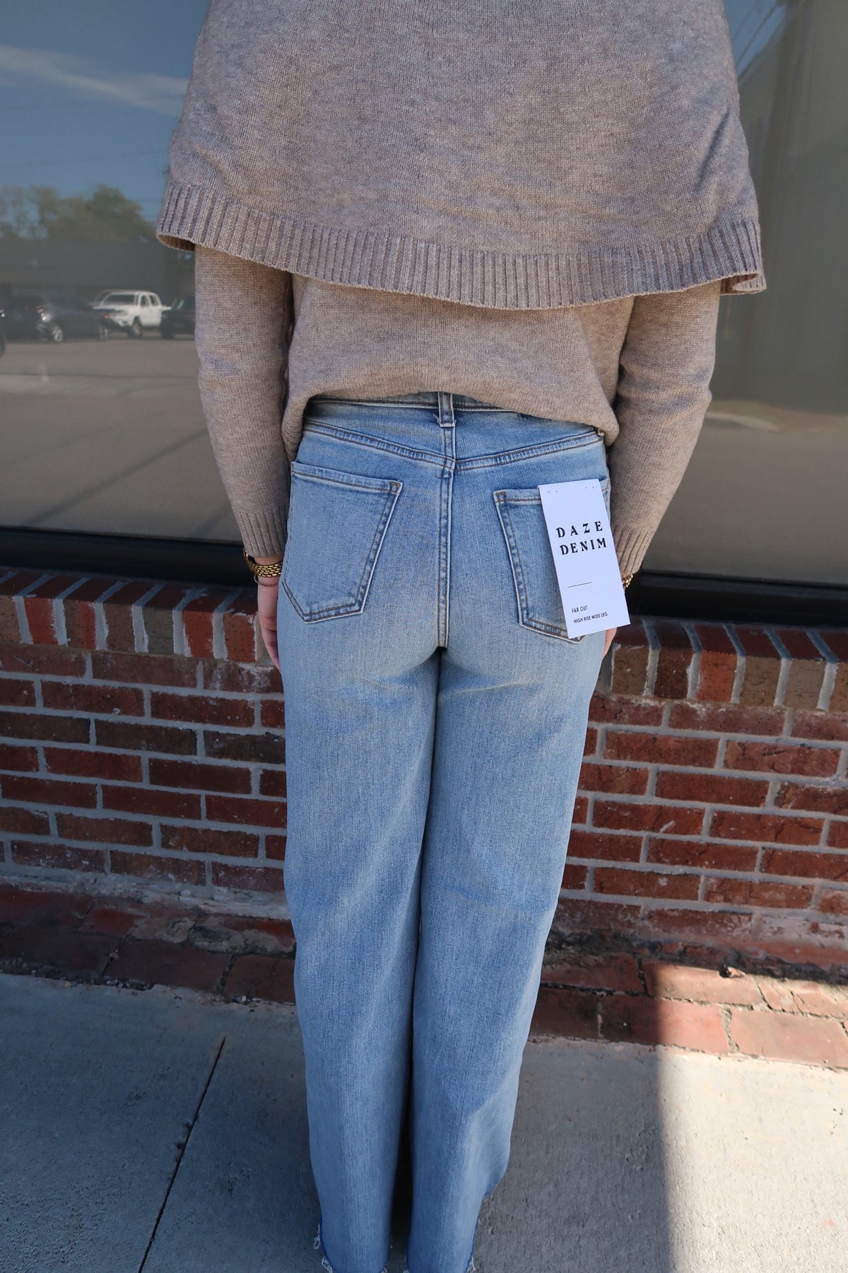 DAZE Far Out High Rise Jeans- Fools Gold