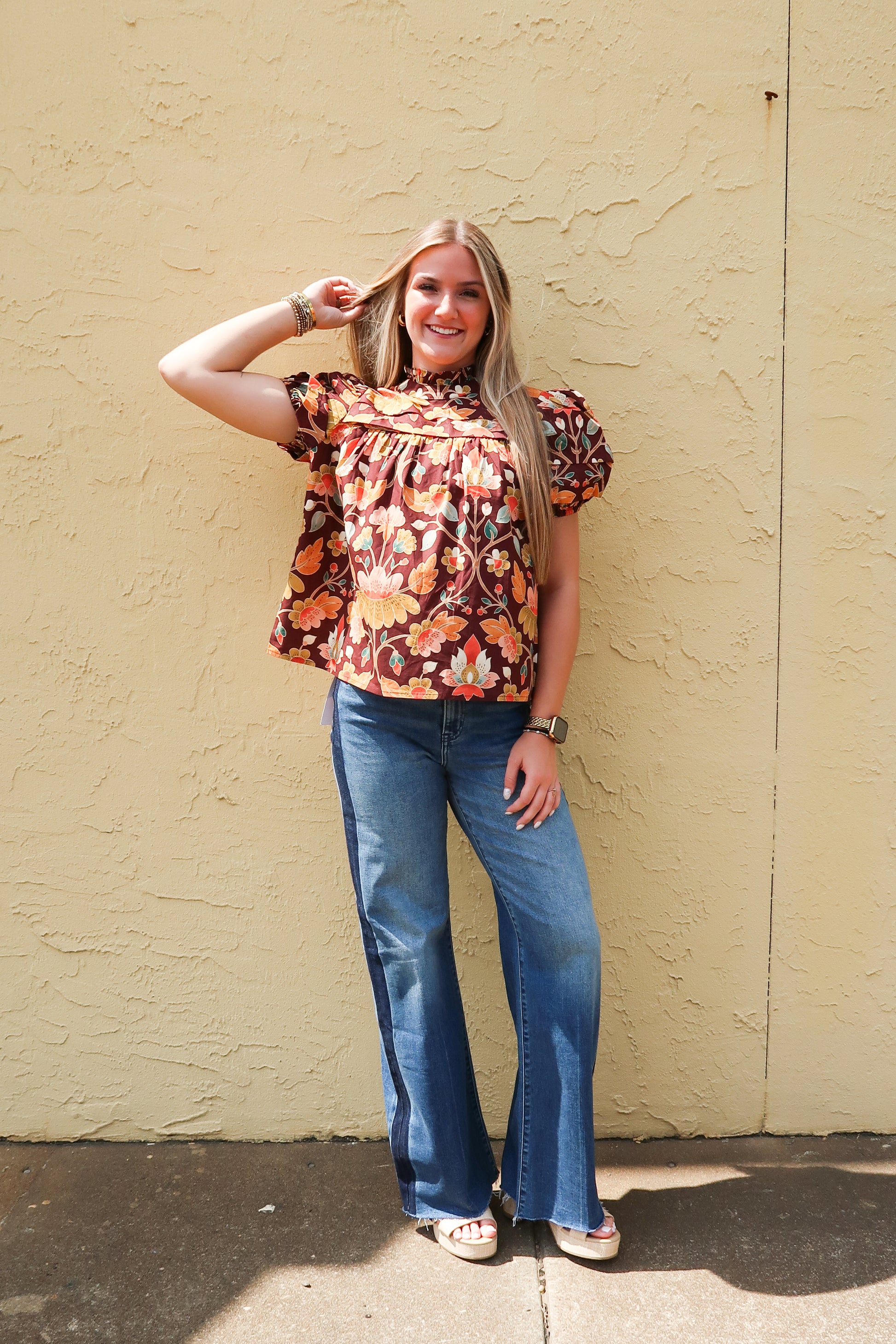 Amber Bloom Top