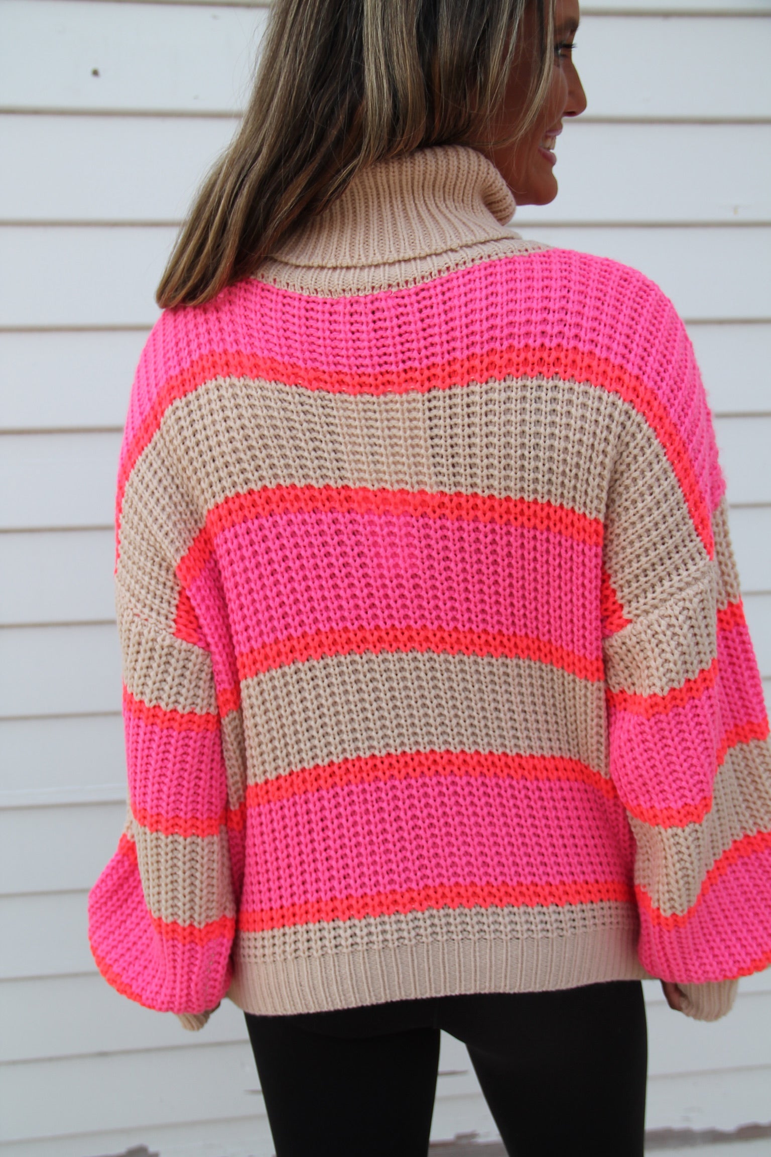 Bright Lines Khaki Sweater