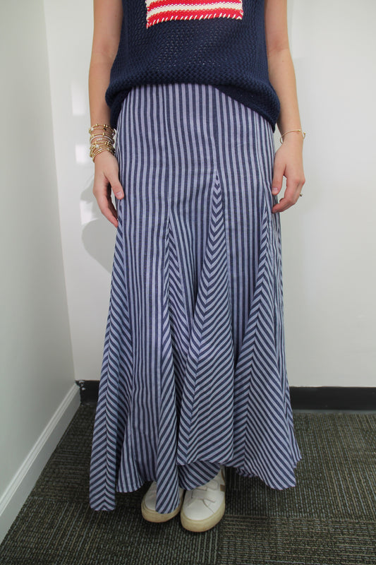 Adalyne Stripe Maxi Skirt