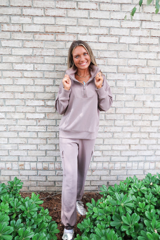 Mocha Modal Scuba Jogger Set
