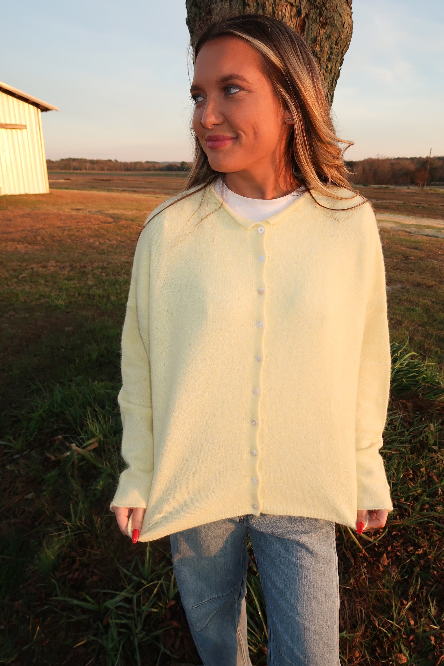 Piper Cardigan- Butter