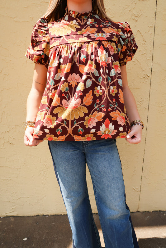 Amber Bloom Top