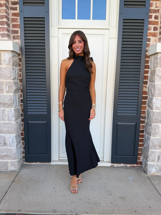 Black Bow Tie Dress