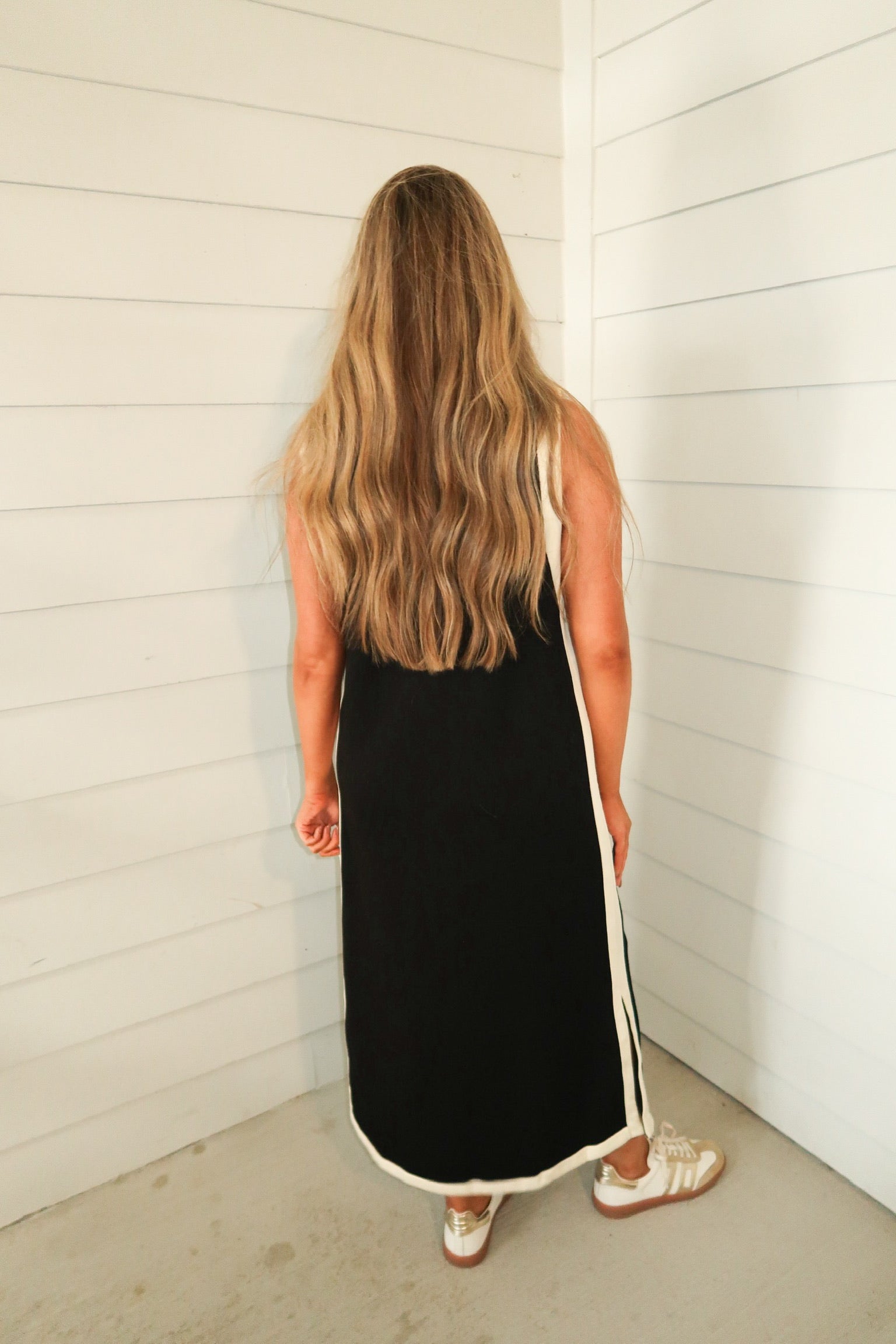 "No Drama" Midi Dress- Black