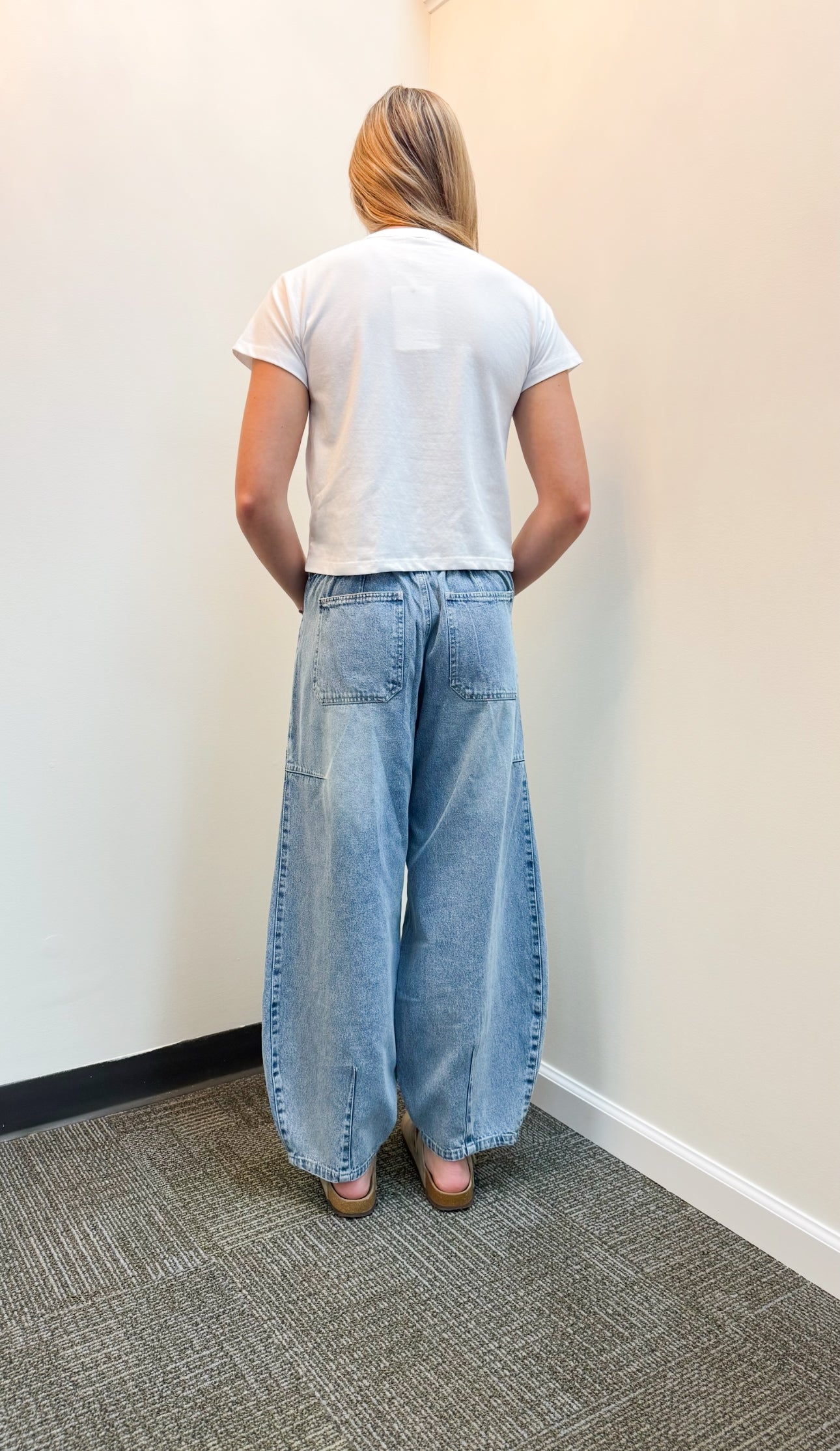 Beach Barrel Drawstring Jeans