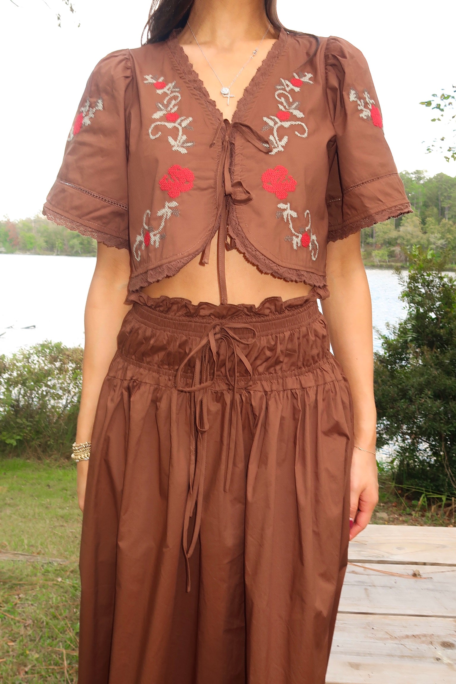 Roses are Red Skirt Set