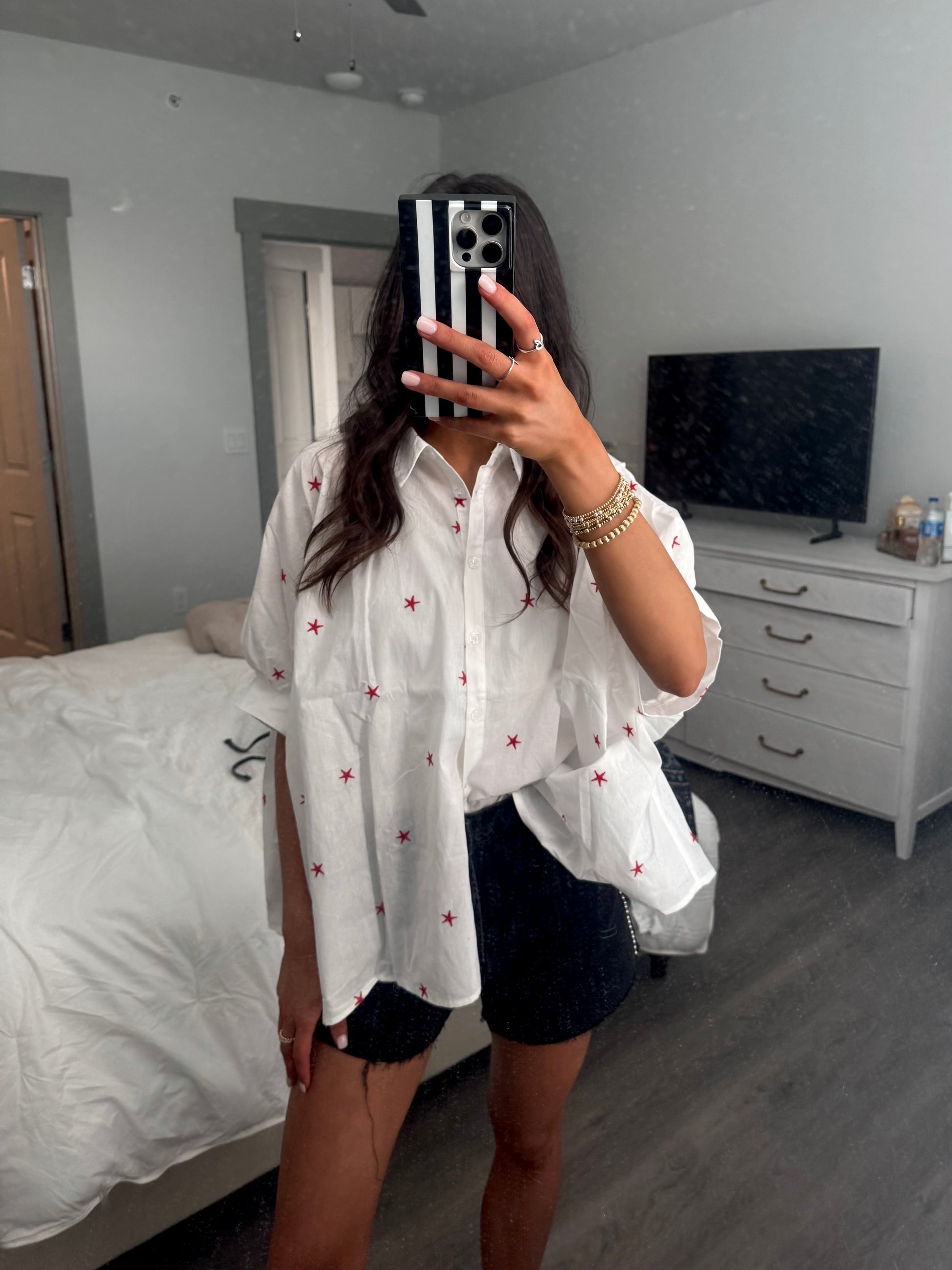 Star Spangled Shirt-Red