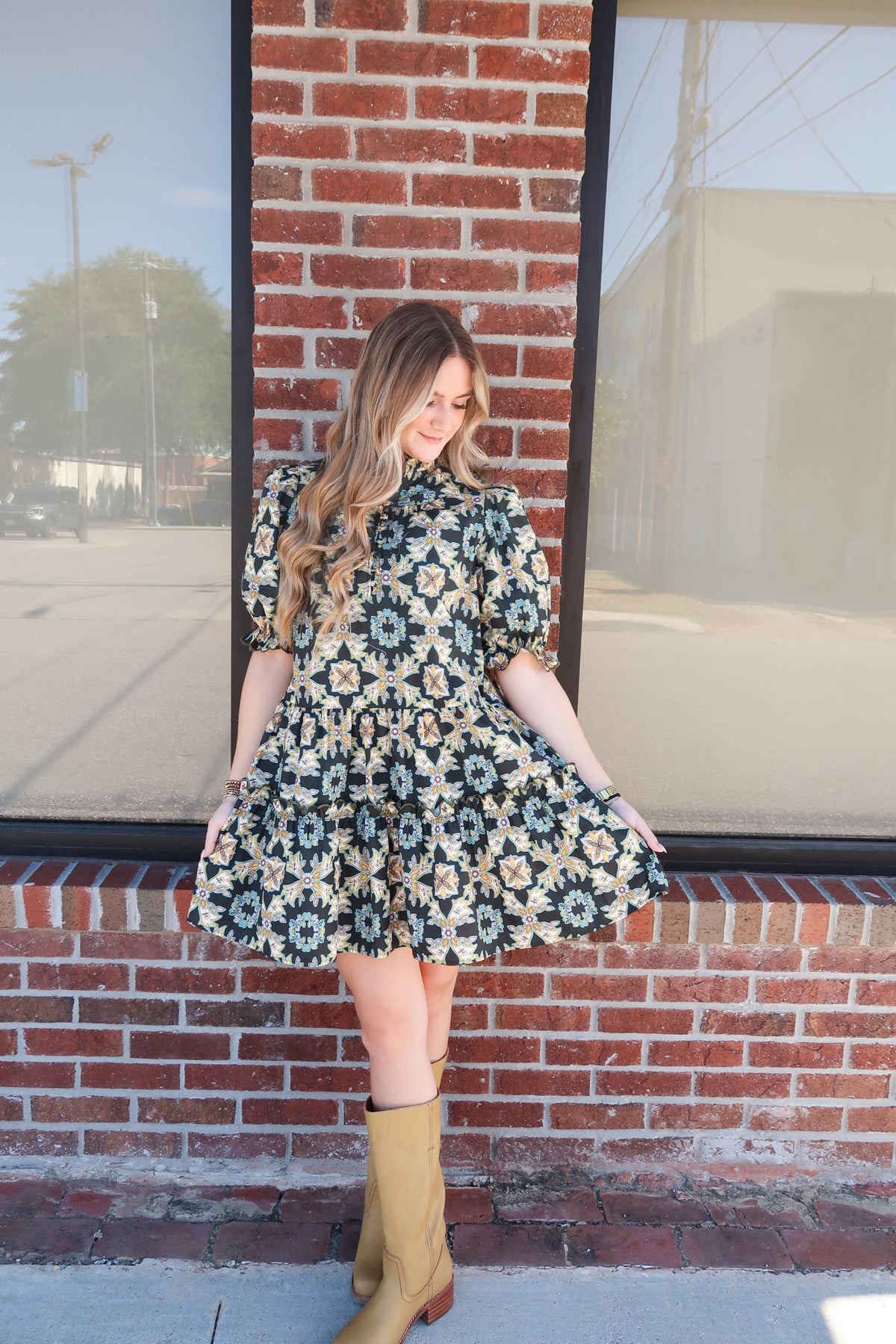 Luxe Trellis Dress