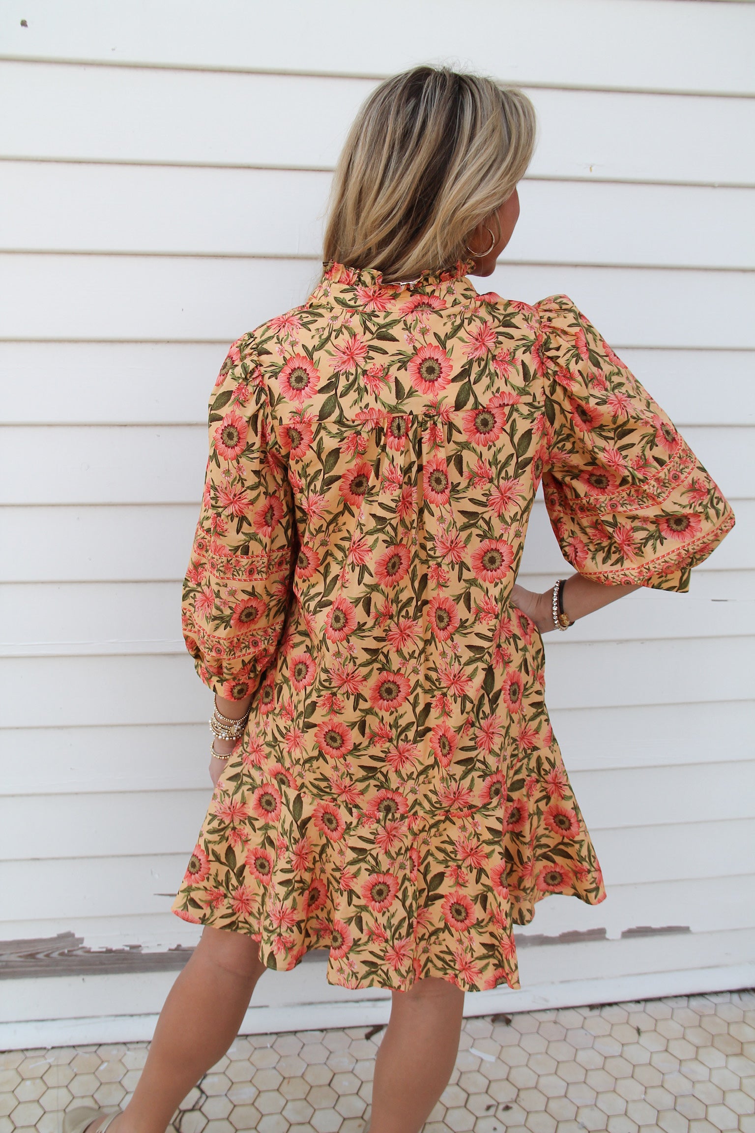 Butterscotch & Flowers Dress