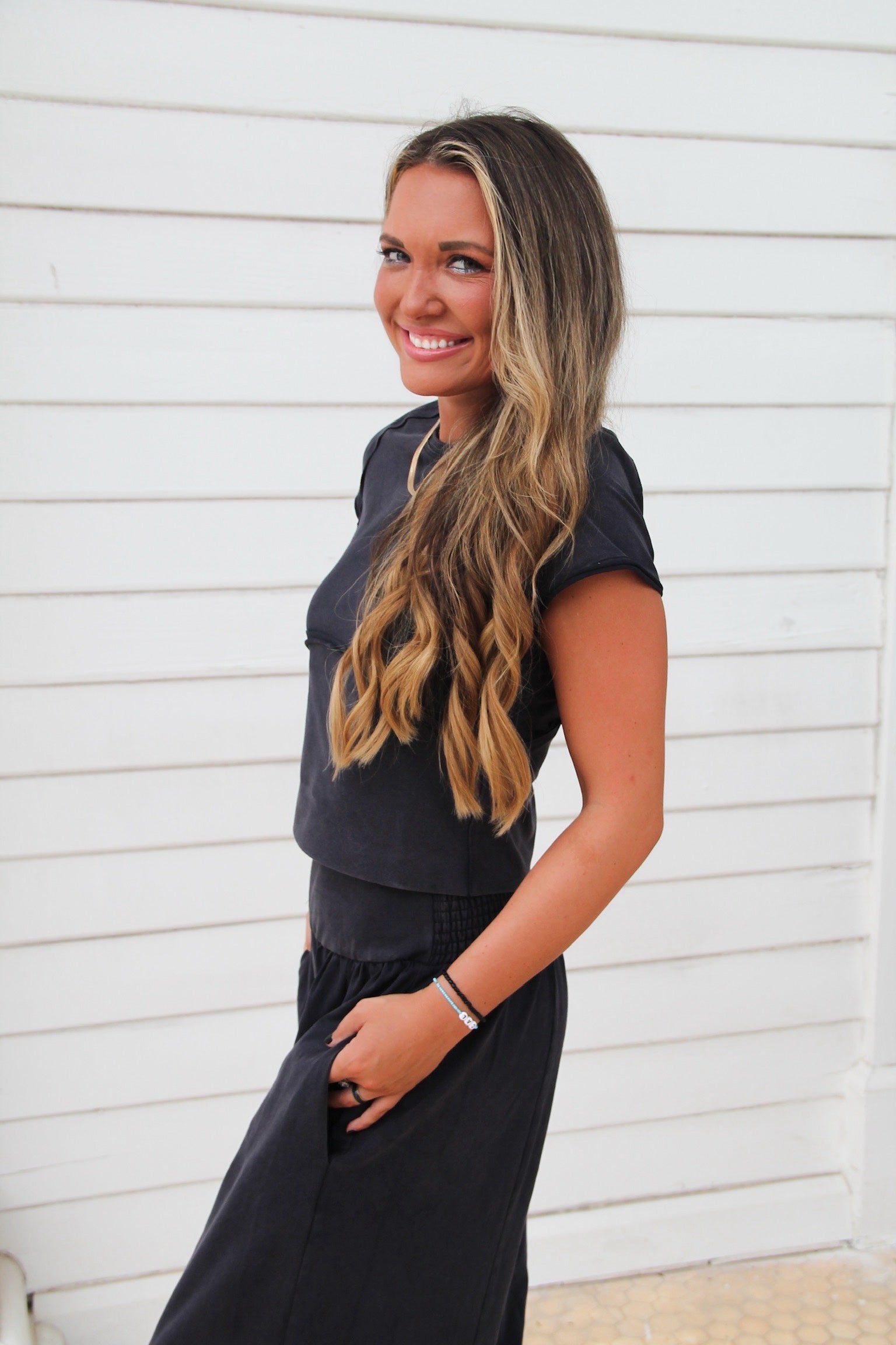 Washed Black Jogger Set