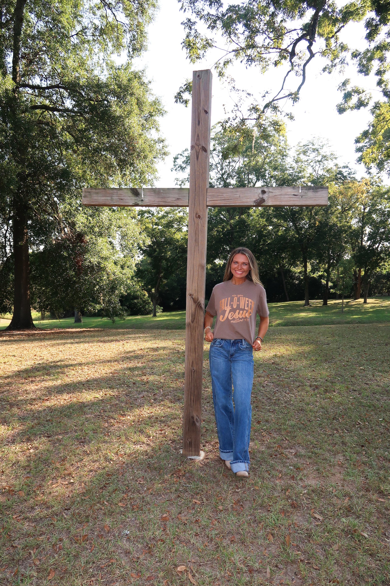 Fall-O-Ween Jesus Tee- Expresso