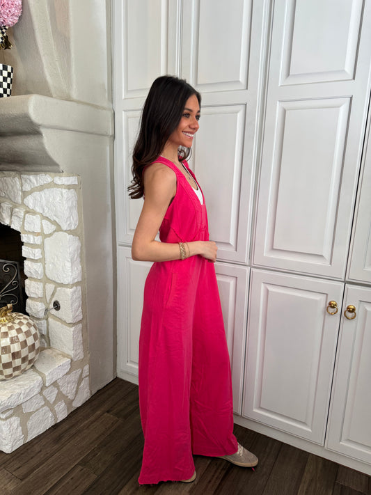 Hot Pink Romper