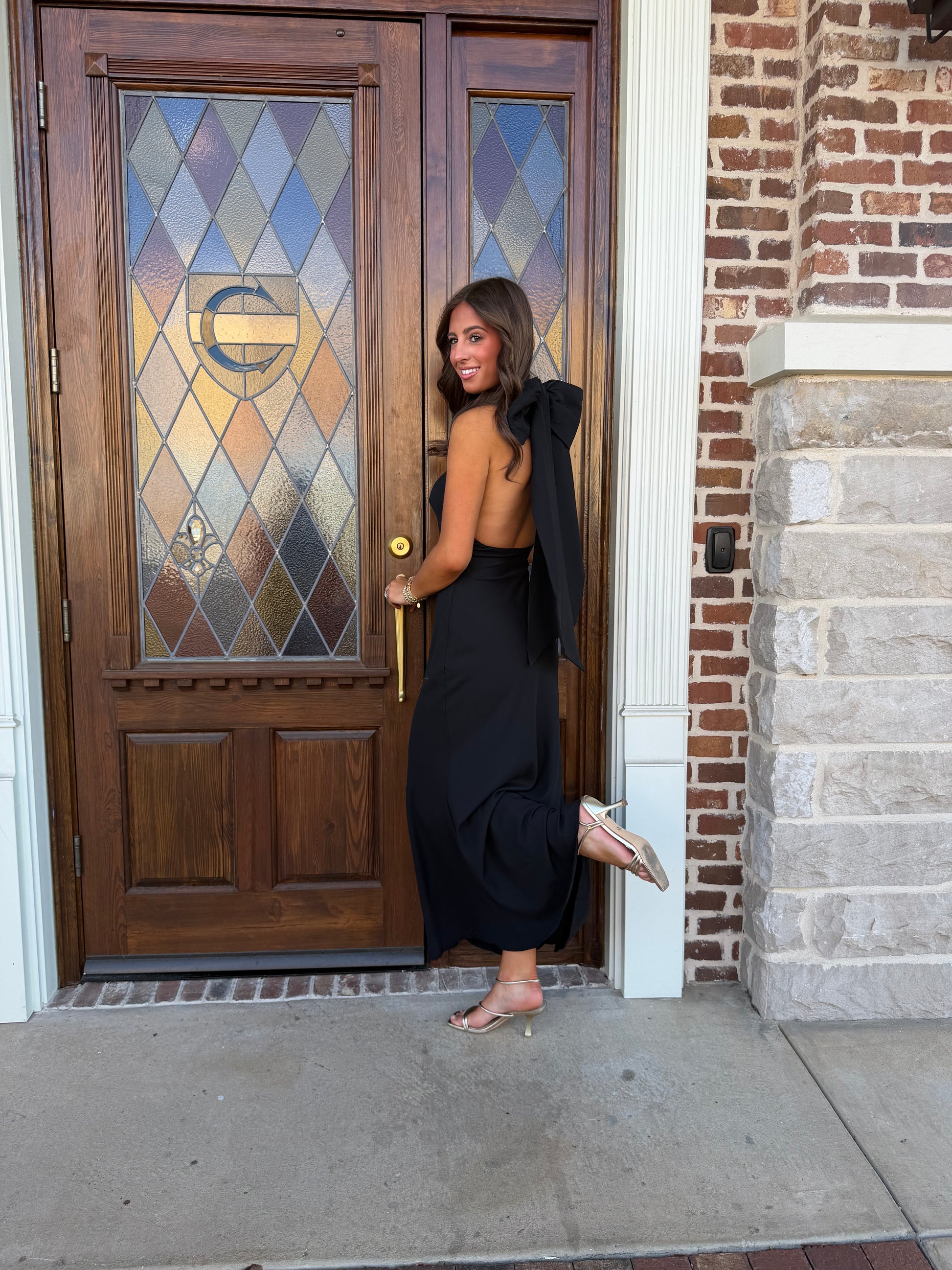 Black Bow Tie Dress