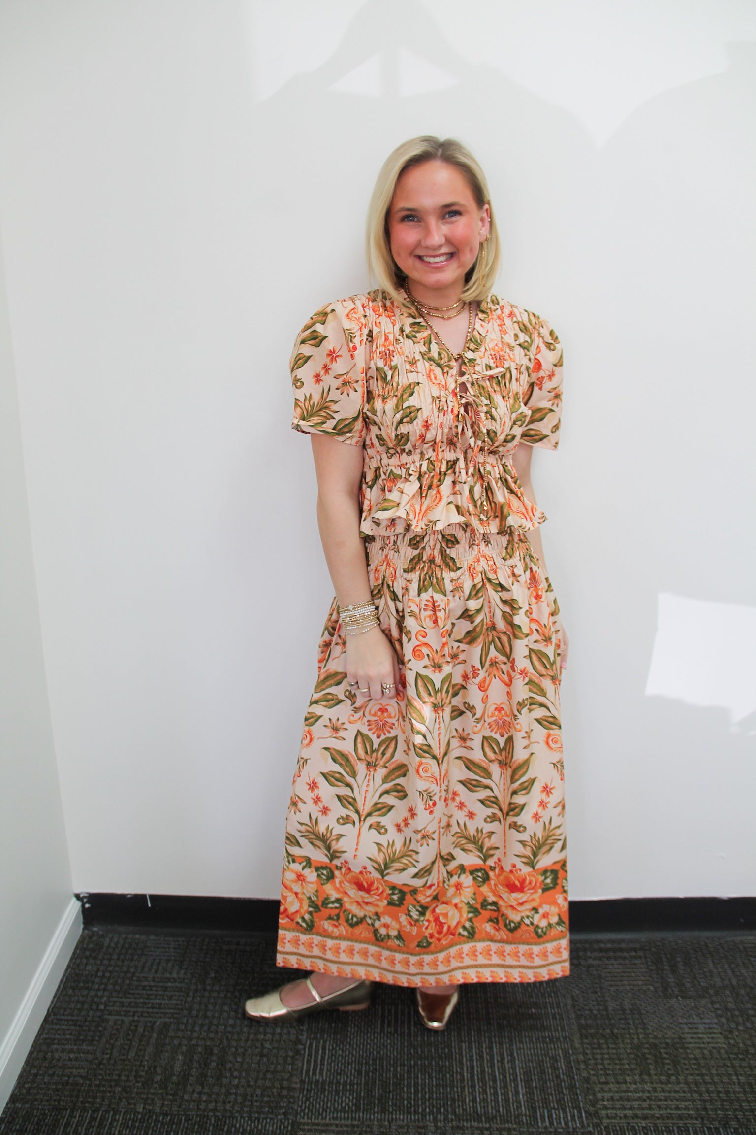 Talia Floral Maxi Skirt