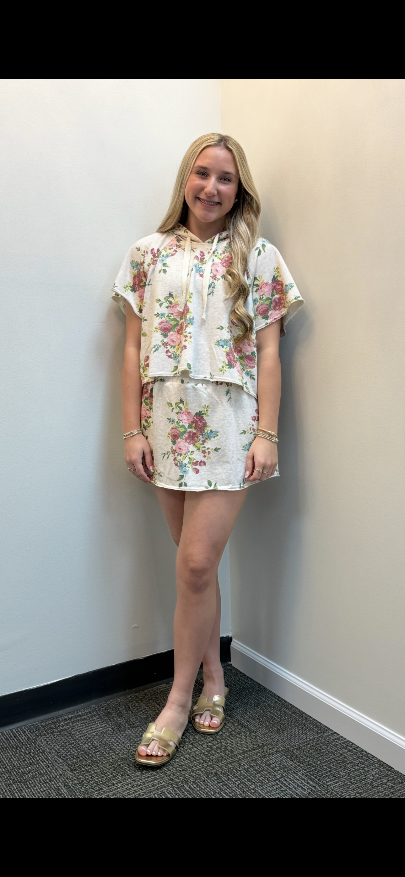 Blooming Floral Skort Set