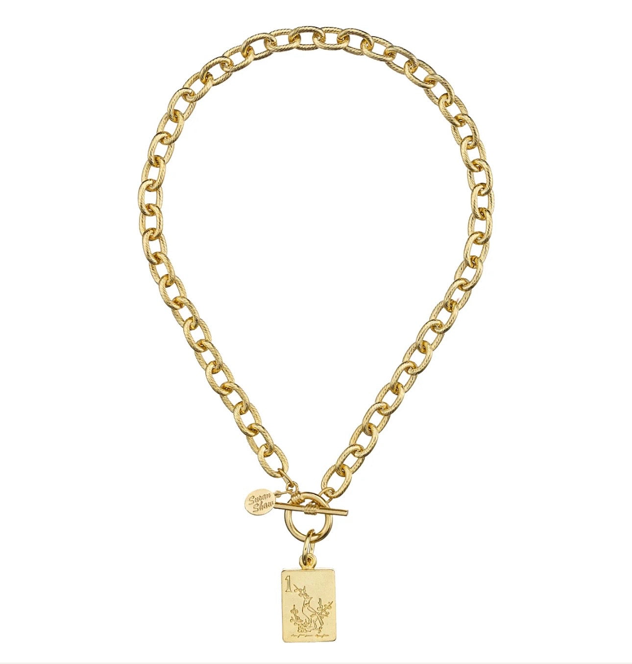 Bird Bam Mahjong Toggle Necklace