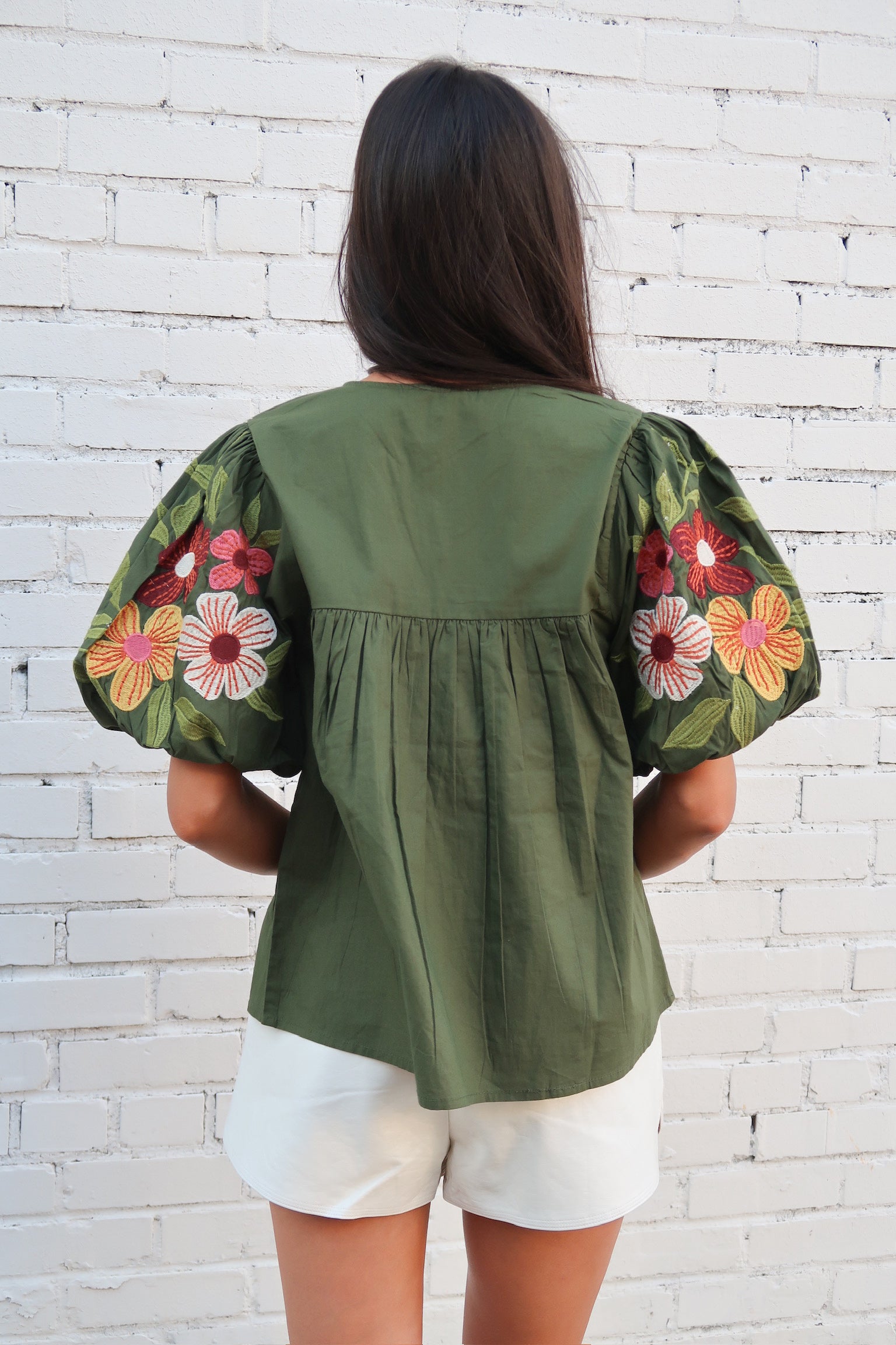 The Olive Poppy Top
