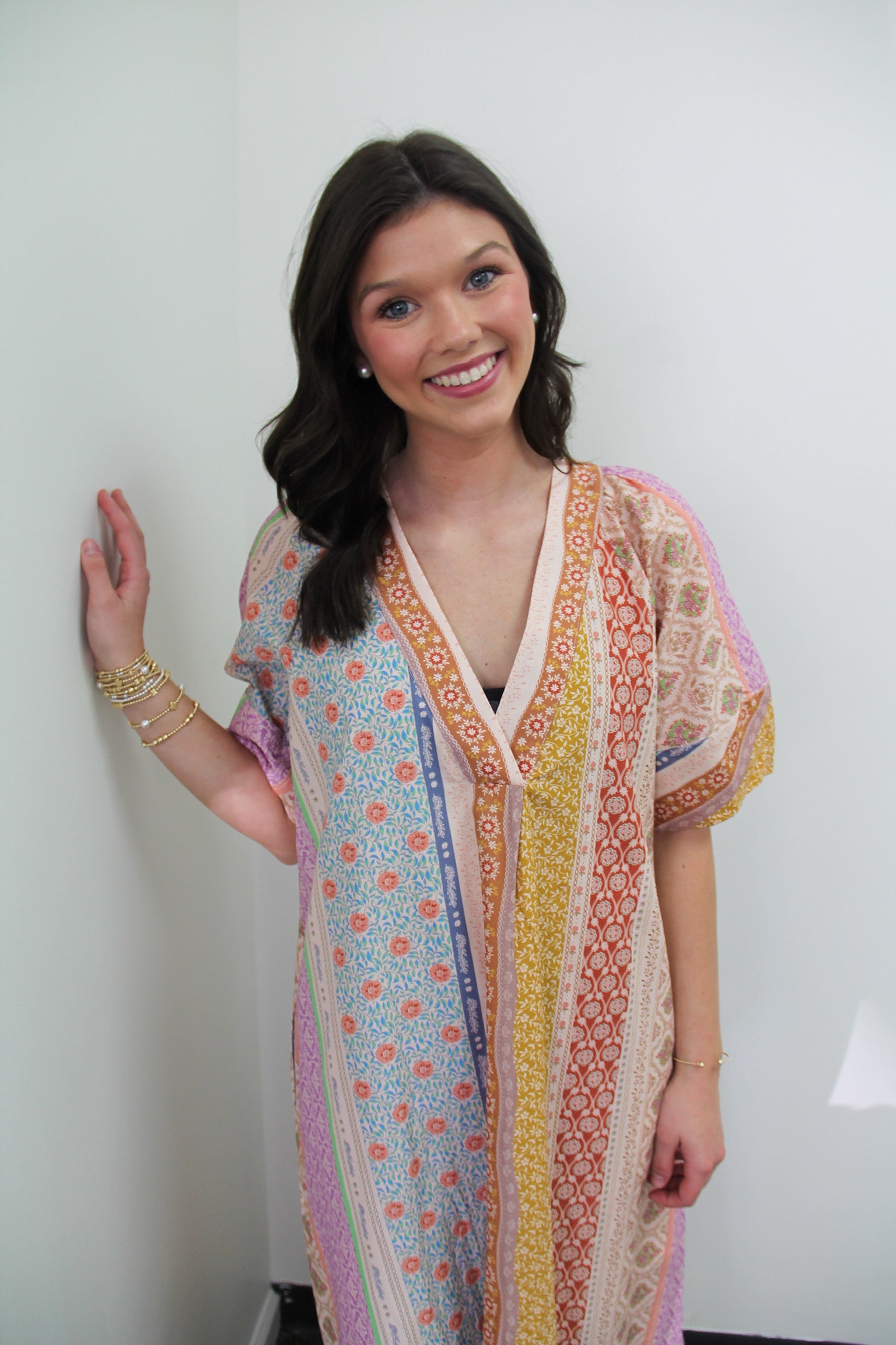 Peaceful Meadow Floral Midi Dress