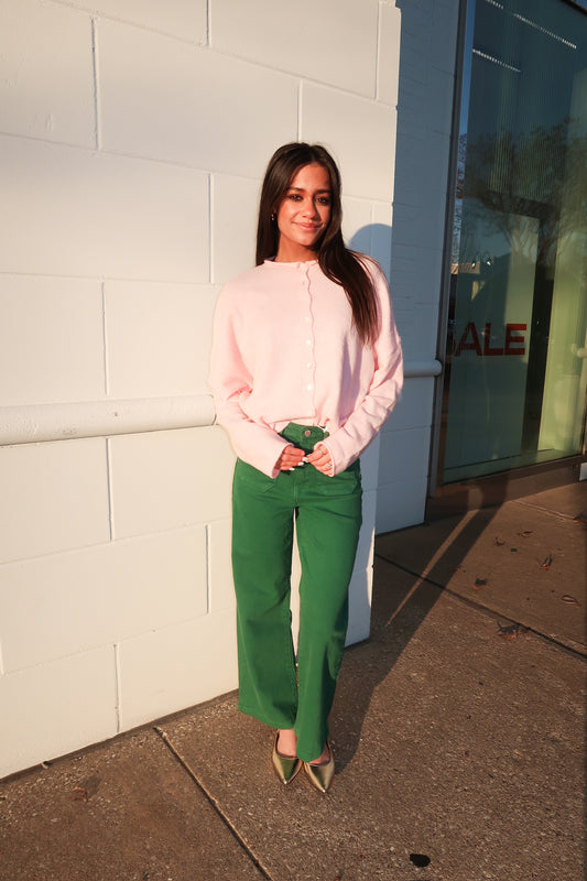 Piper Cardigan- Light Pink