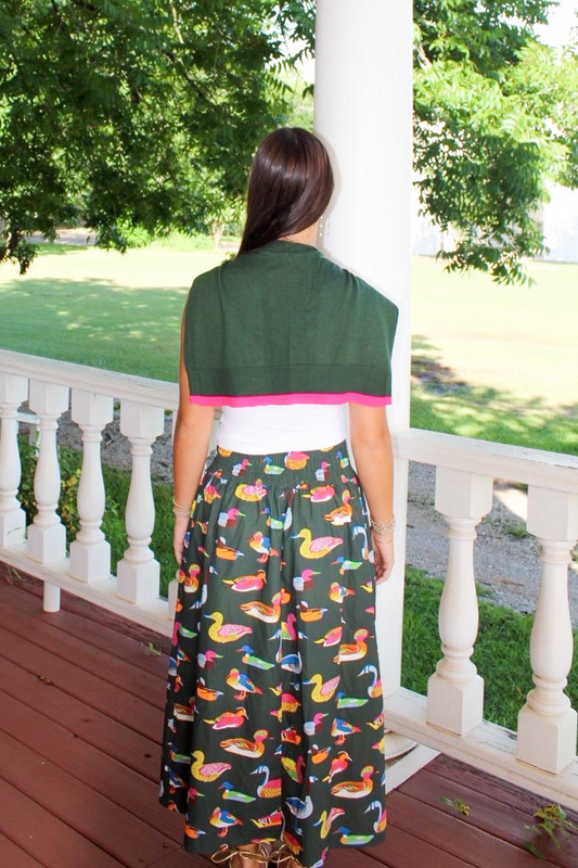 Sutton Olive Duck Skirt