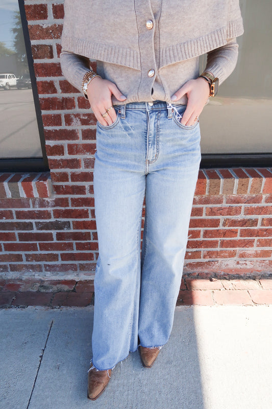 DAZE Far Out High Rise Jeans- Fools Gold