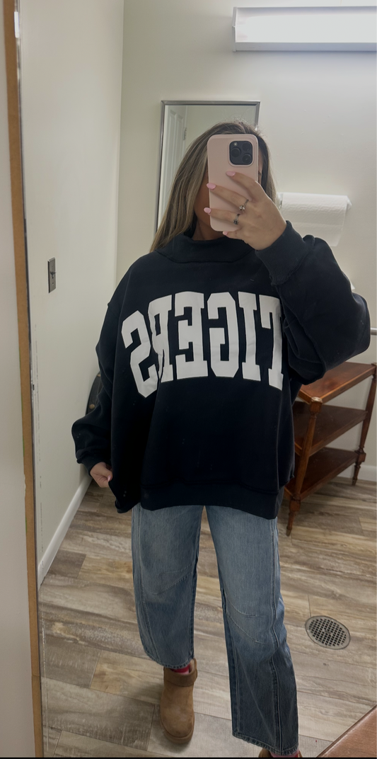 Navy Tigers Reversible Sweatshirt