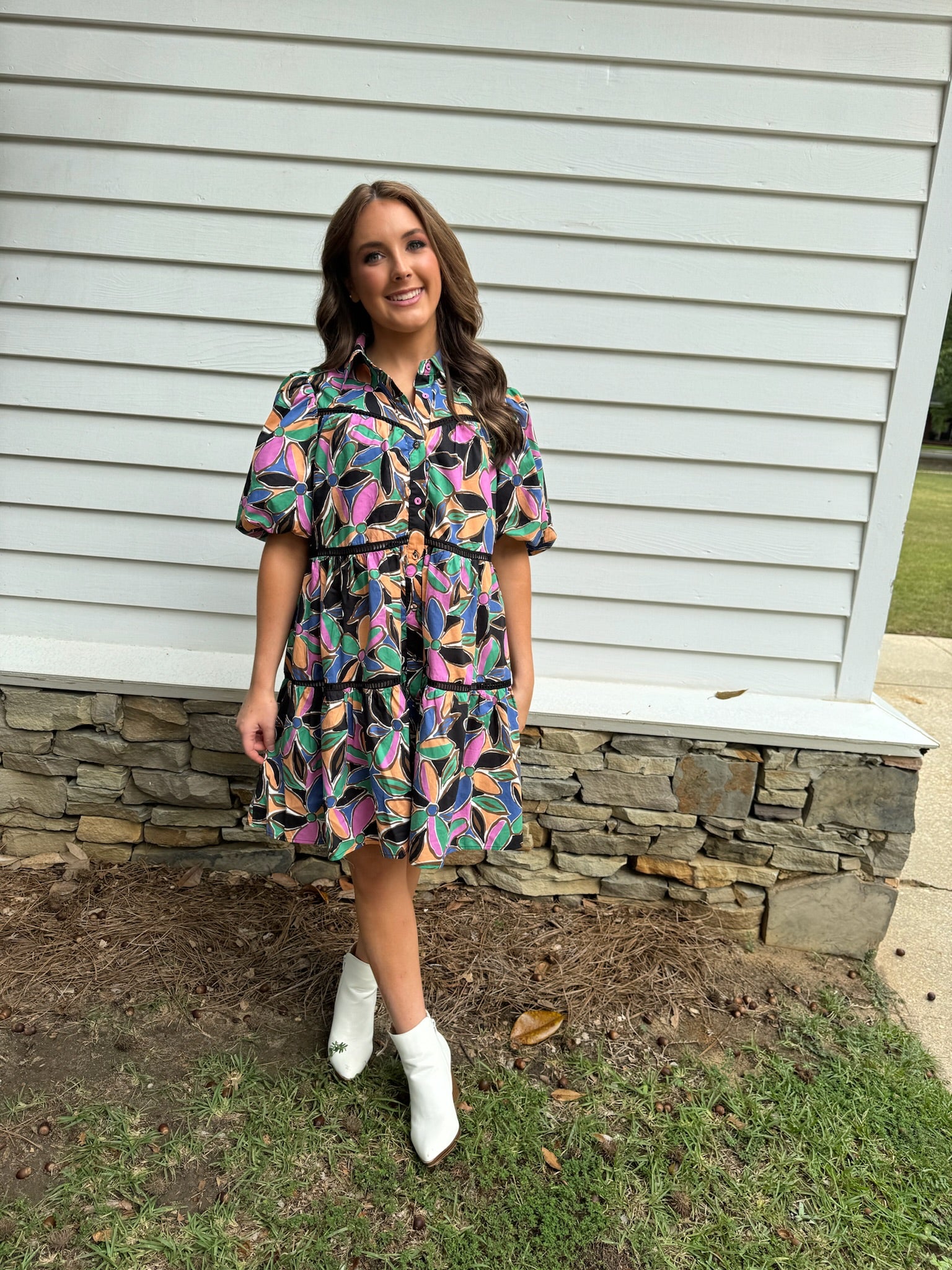 Festive Flowers Dress